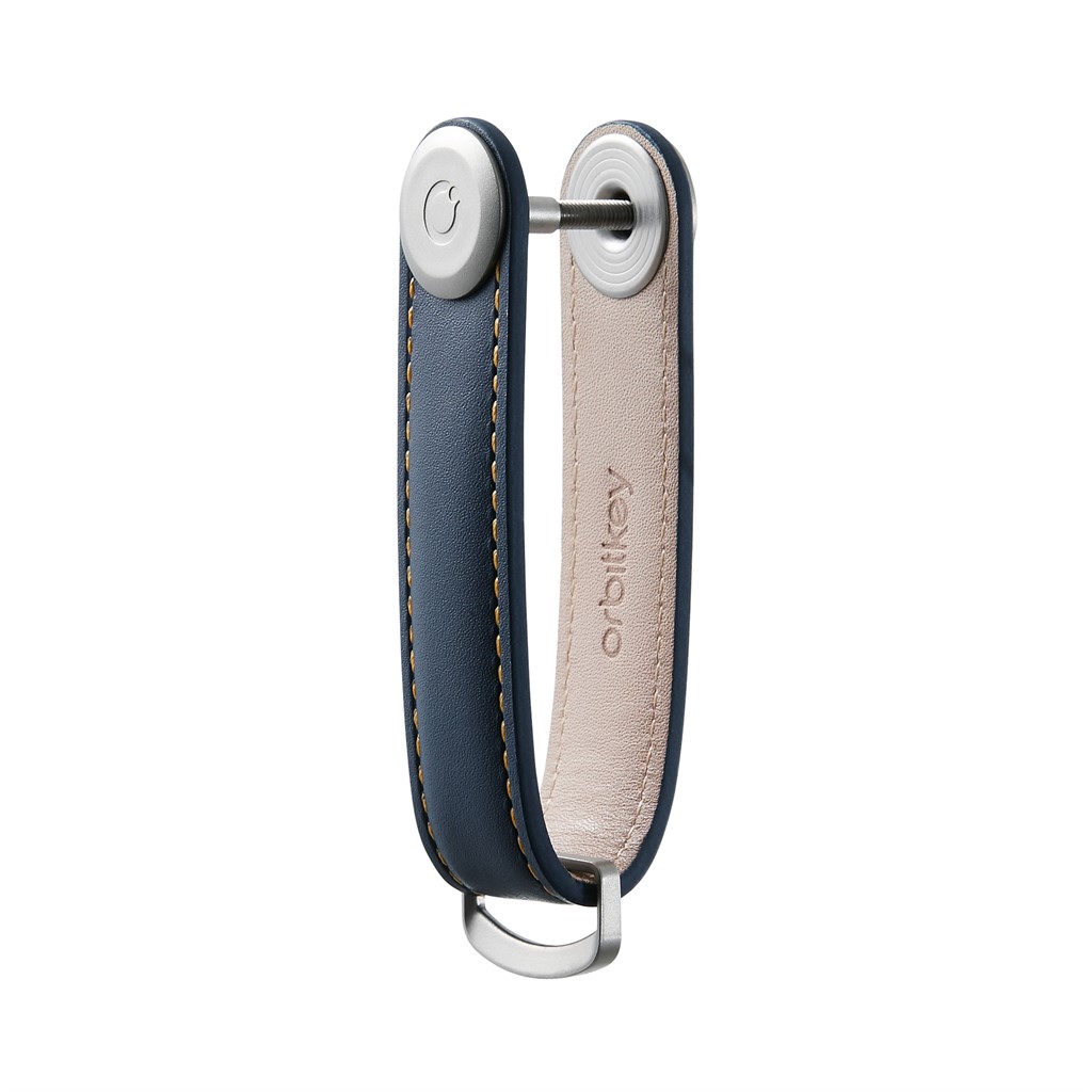 Leather Key Organiser Silver