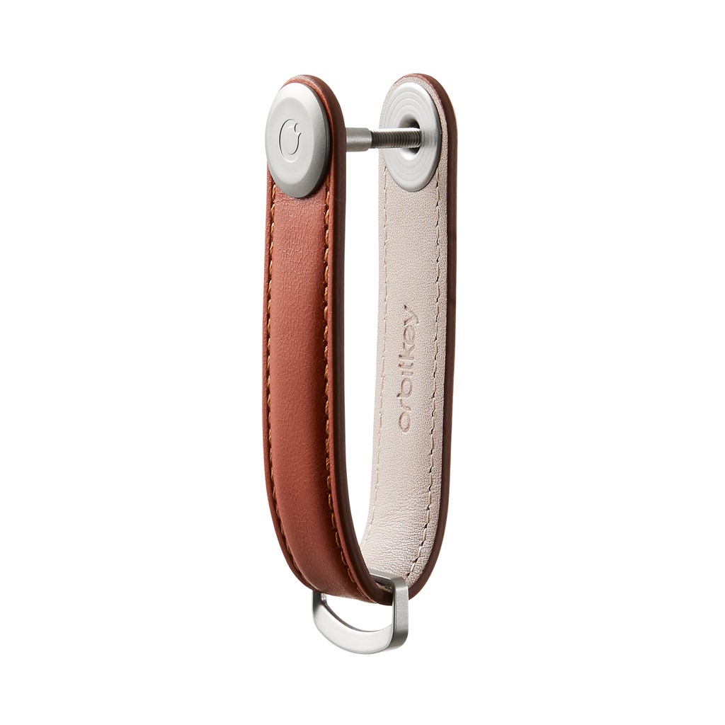 Leather Key Organiser Silver