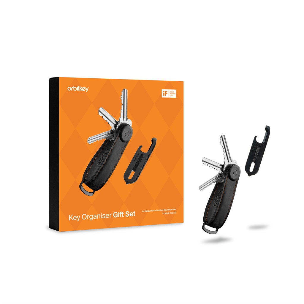 Gift Set Crazy Horse Leather Key Organiser + Multitool V2 (Limited Edition)