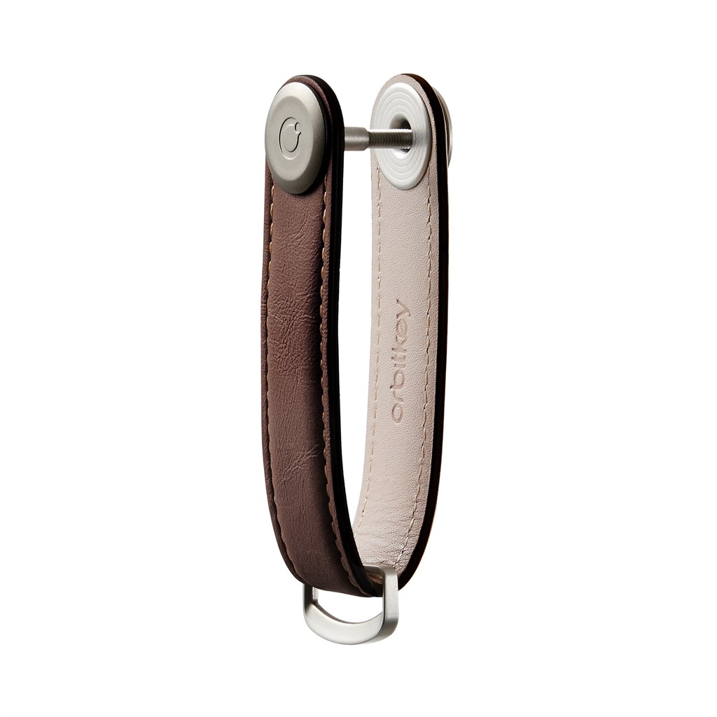 Leather Key Organiser Silver